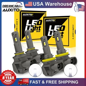 AUXITO LED Headlight Combo Kit 9005 / H11 High Low Beam Bulbs Bright White 6500K - Picture 1 of 14