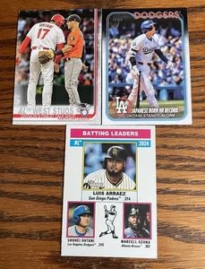 Lote de 3 Topps Shohei Ohtani 2019-2024 envío gratuito - Imagen 1 de 5