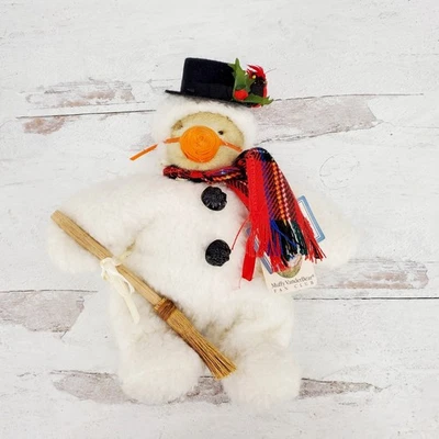 Retired NABCO Muffy VanderBear “SnowBear” Plush 9" Bear Snowman - Image 1 of 4