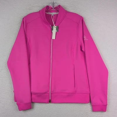 NWT Fairway & Greene Callie Full Zip Jacket Womens Medium Pink Longboat Key Club - Image 1 of 4