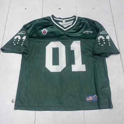 Camiseta deportiva de fútbol legendaria para hombre mediana malla verde 01 cuello en V poliéster Foto 1 de 4