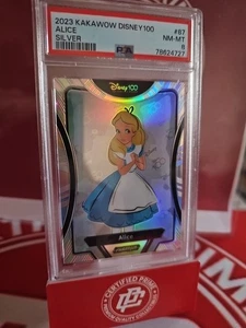 2023 Kakawow Disney 100 Alice in Wonderland #87 Silver Holo Graded PSA 8 💎  - Picture 1 of 7