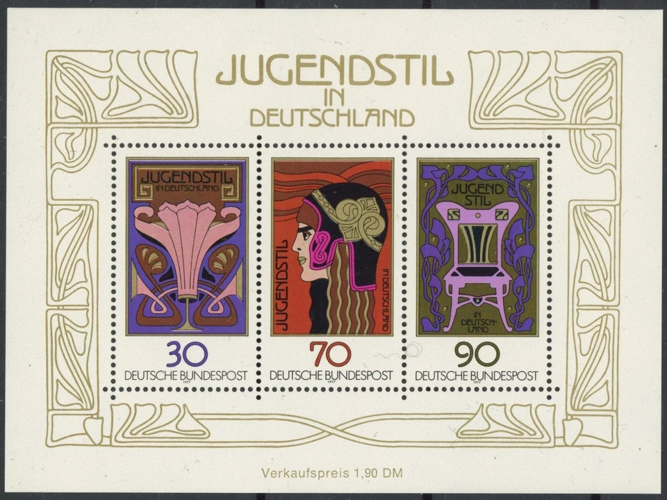 Germany 1977 : Art - Good Very Fine MNH Sheet - Image 1 of 1