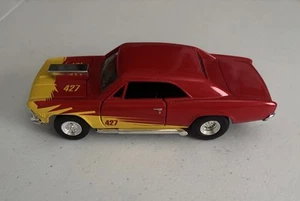 Muscle Cars Red & Yellow 1966 Chevy Malibu 1/32 TootsieToy . Used - Picture 1 of 5