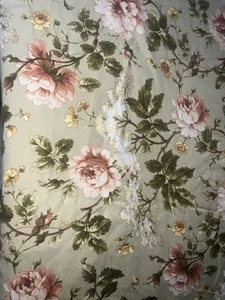 Ralph Lauren Yorkshire Rosa Salvia Floral Completo/Reina Edredón/Funda Edredón ¡Raro! - Imagen 1 de 5
