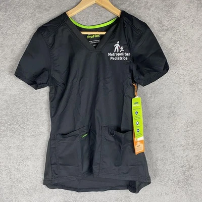 Blusa Médica Landau ProFlex Para Mujer XS Negra Calce Moderno Elastizada Uniforme Médico Foto 1 de 4