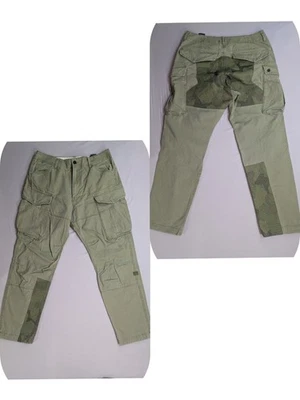 Pantalones cargo sueltos G Star Raw Rovic PST 34x30 camuflaje retazos verde militar Foto 1 de 4