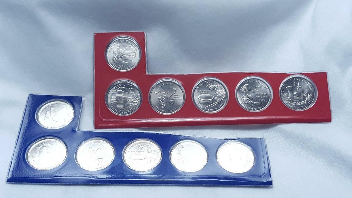 2009 DC & US TERRITORIES Quarters HOLOGRAM - Juego De