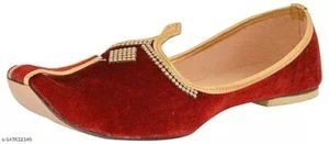 Men's Jutti Royal Mojari Handmade Khussa Shoes India Style Jooti Punjabi Juti - Picture 1 of 4