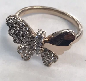 EFFY Diamond Butterfly Ring (1/2 tcw) 14k Rose Gold 7-1/4" - Picture 1 of 8