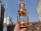Lampe à huile en laiton marin nautique lumière antique navire suspendu ancre lampe à huile.