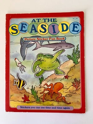 At the Seaside (PB 1995) Vintage Childrens Sticker Fun Activity Book Unused - Image 1 of 4