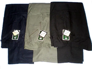 ACTION TROUSERS THERMAL LINED MENS SIDE ELASTICATED POLY/ COTTON FABRIC WATER - Picture 1 of 5