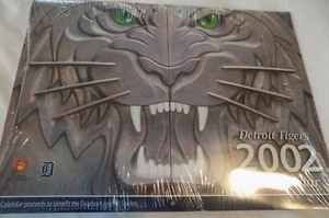 Detroit Tigers 2002 Pet Calendar ~ Friends for the Dearborn Animal Shelter ~ New - Bild 1 von 2
