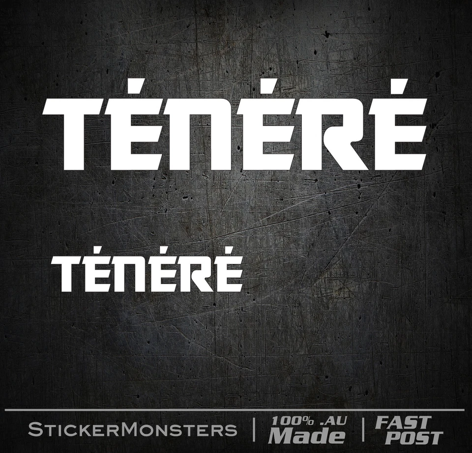 TENERE Desert Dakar Sticker 2X  1X200 1X100mmW Suit Car Trailer MotorBike Enduro - image 1 of 4