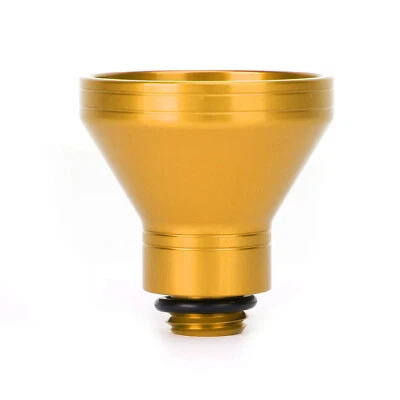 Aluminum Motorcycle Motorbike 20mm Funnel Engine Oil Filler Universal - Gold - Image 1 of 4