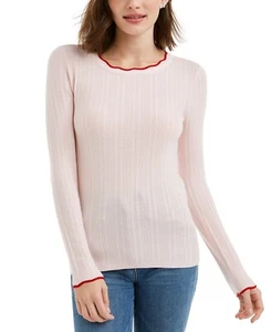 Maison Jules Women's Ribbed Sweater Light Pink Size Large NWT - Picture 1 of 2