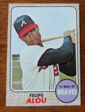 1968 TOPPS BASEBALL #55 FELIPE ALOU ATLANTA BRAVES EX-MT O-1650