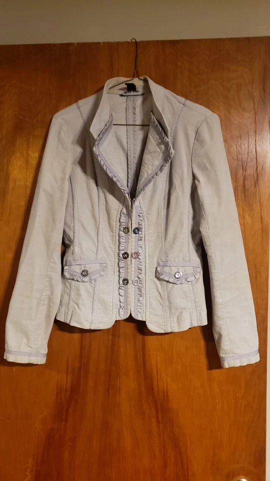 White House Black Market Fitted Corduroy Jacket Sz 2 - Image 1 of 4