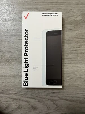 Protector de pantalla de vidrio templado con luz azul Verizon para iPhone SE (3ª generación) Foto 1 de 2