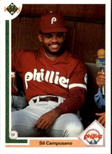 1991 Upper Deck Philadelphia Phillies Baseball Card #469 Sil Campusano