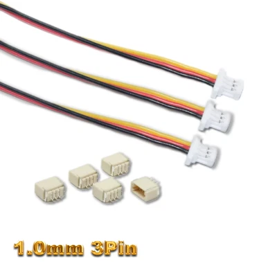 3Pin SH 1.0mm 1,0mm Micro JST Stecker 15cm Kabel 28AWG + Buchse 1 2 3 4 5 10 SRG - Bild 1 von 4