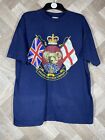 The English Teddy Bear Company Navy T Shirt British England Royal Size Large