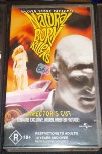 VHS Natural Born Killers "Director's Cut" R18+ [Pal Aus copy]] great cond - Picture 1 of 3
