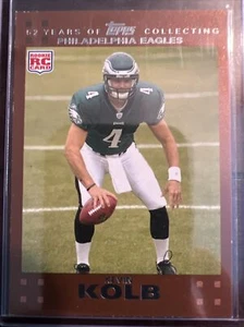 2007 Topps Copper Philadelphia Eagles Football Card #290 Kevin Kolb/2007 - Picture 1 of 2