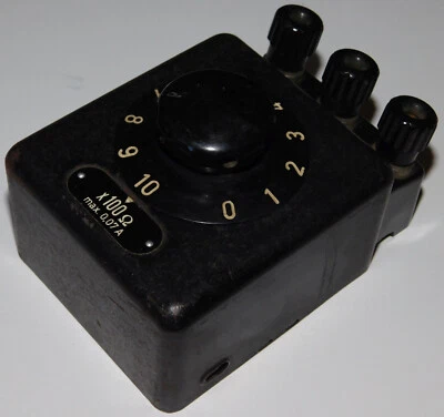 AEG technischer Dekaden-Widerstand 100 Ohm - 1kOhm Widerstanddekade Resistor 0,2 - Bild 1 von 4