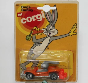 Rare Corgi Jr #84 Looney Tunes Bugs Bunny Orange Diecast Racing Car Mettoy MOC - Picture 1 of 12