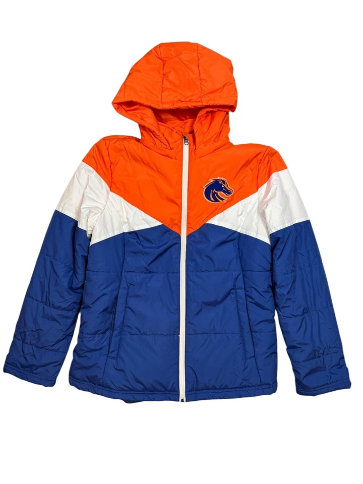 G-III Youth Boise State Broncos Hooded Full Zip Puffer Jacket Coat Sz XL - Image 1 of 4
