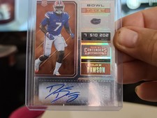 2018 Panini Contenders Draft Picks Bowl Ticket Duke Dawson RC Rookie AUTO /99