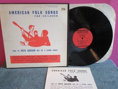 American Folk Songs lp Pete Seeger vinyl record booklet 1954 folkways - Image 1 of 4