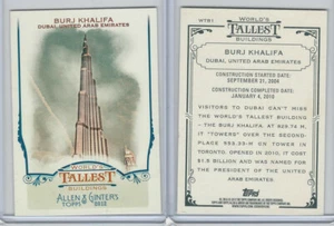 2012 Topps Allen & Ginter, World Tallest Buildings, #WTB1 Burj Khalifa, Dubai - Picture 1 of 1