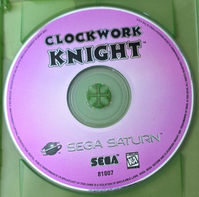 Clockwork Knight (Sega Saturn 1994) Disc Only Tested