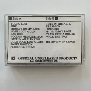 Aerosmith Cassette Live In England 8/19/90 Donnington Festival Fan Club Tape - Picture 1 of 8