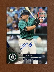 2018 Topps - Kyle Seager/150 - Día Nacional de la Tarjeta de Béisbol 2018 Autógrafo - Imagen 1 de 2