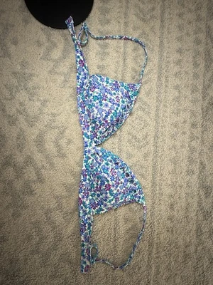 Top de bikini para mujer J.CREW estampado floral mediano Foto 1 de 4