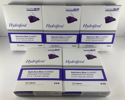 50 Hydrofera Blue Classic 4" x 4" Foam Dressings HB4414 (10 Ct x 5 Bxs) Exp 2029 - Image 1 of 4