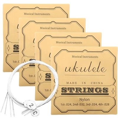 4Pcs/set Nylon Strings Replacement Accessory Ukulele Strings Replacement Parts - Image 1 of 4