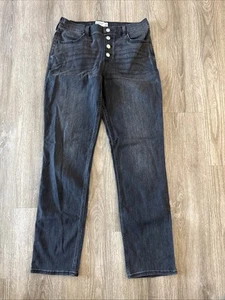 Abercrombie Fitch Kids 17/18 High Rise Straight Jeans Long - Picture 1 of 13
