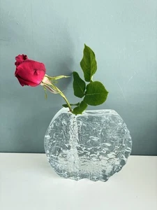 Vaso vintage Solifleur due vaso pesante arte del ghiaccio - Foto 1 di 10