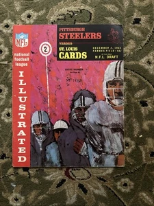 NFL Illustrated Pittsburgh Steelers VS St Louis Cardinals 12-2-1962 Game Program - Picture 1 of 1