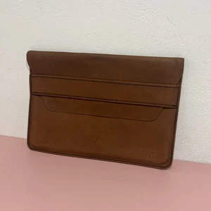 Hecho Hecho Hecho Hecho Hecho Delgado Cuero Laptop Tablet Funda Cierre Deslizante Mínimo - Imagen 1 de 9