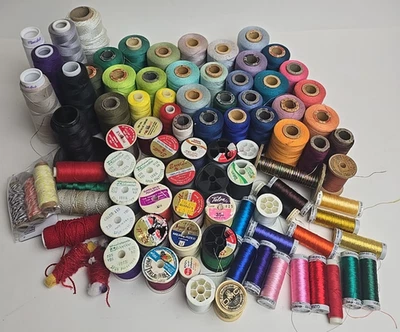 Vintage Sewing Thread Lot Embroidery Crafts - Image 1 of 4