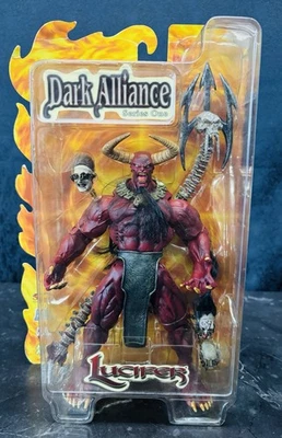 Figura de acción Dark Alliance Lucifer Serie Uno, Art Asylum/Chaos! Cómics 2001 Foto 1 de 4