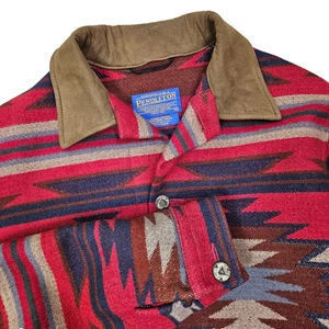 Vintage Pendleton Mens Med HGWW Rancho Arroyo Wool Cotton Coat Concho Buttons - Picture 1 of 21