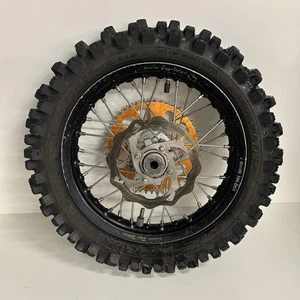 18 - 25 2022 KTM 65 REAR WHEEL HUB RIM SPOKES TIRE GREAT SHAPE - Picture 1 of 11