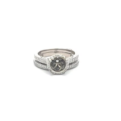 Tacori 0.83 Carat Round Brilliant I VS Diamond Platinum Semi Mount Ring Foto 1 de 4